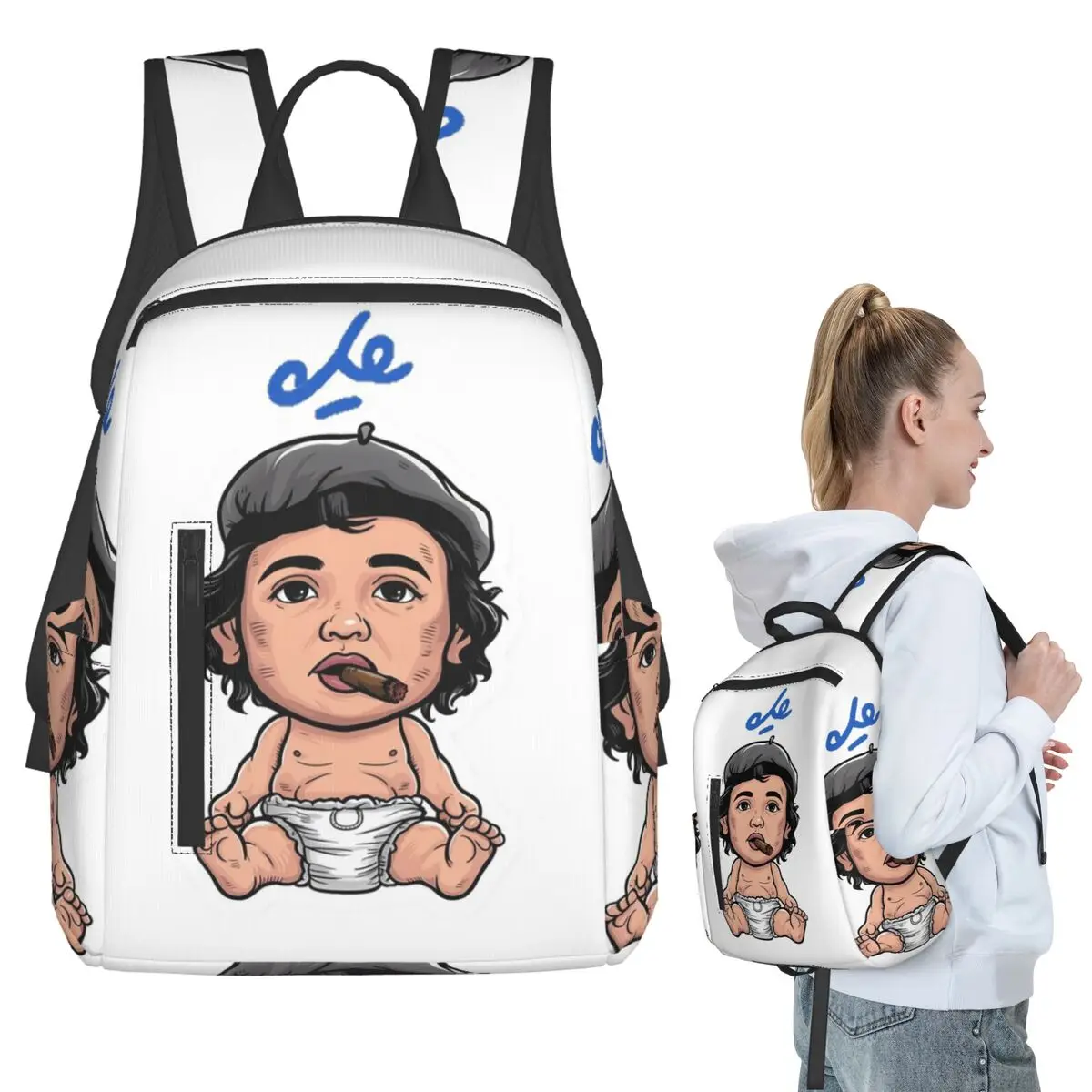 

Baby Che Backpack Student BookBag Children School Bag Computer Shoulder Bags Men Women