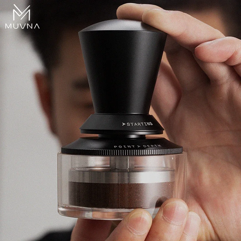 

MUVNA Adjustable Espresso Coffee Tamper 51/53/58.35mm 30lb Leveling Coffee Tool,Stainless Steel,Professional Barista Accessories