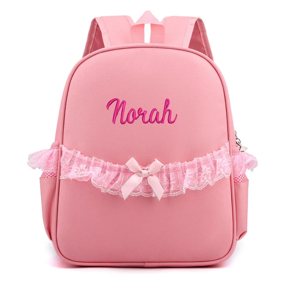 

Personalized Embroidery Girl's Training Dance Class Schoolbag New Primary School Student Dance Bag Custom Children's Backpack