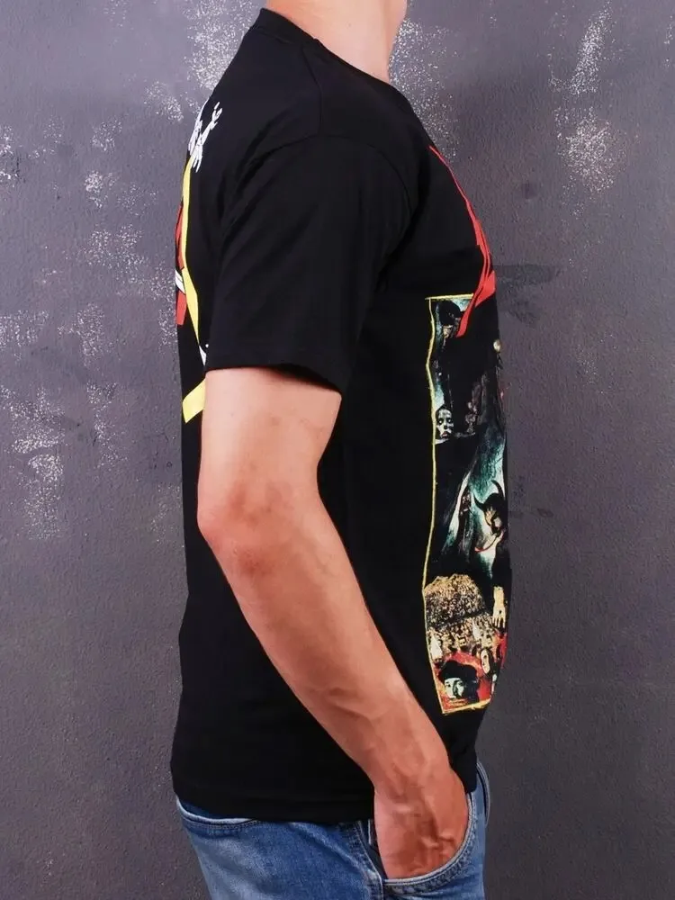 Slayer Reign in Blood Black T-Shirt Men's Women's Oversized Y2k Retro Streetwear Harajuku Short Sleeve Top Female Male Clothing