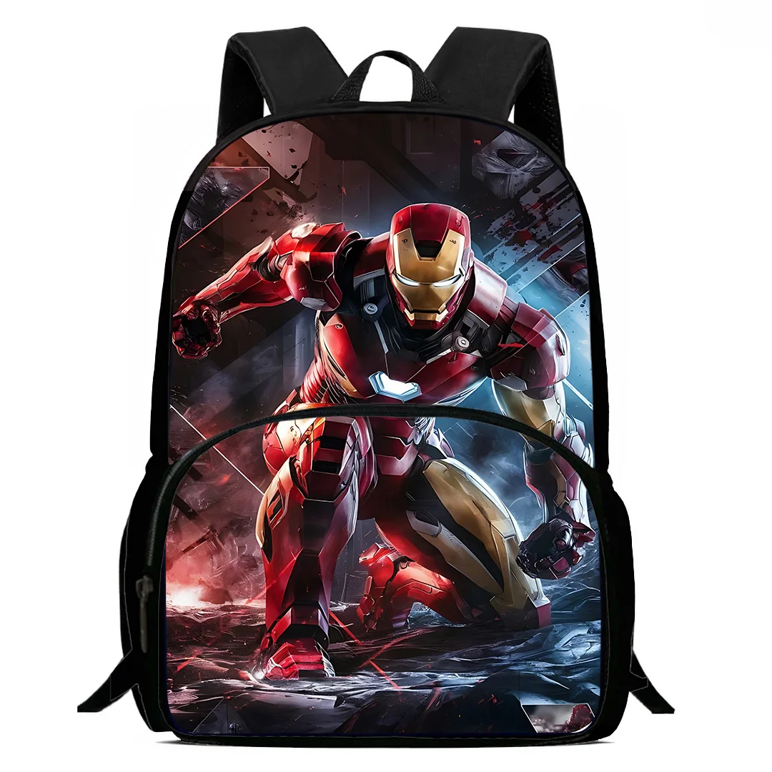 Marvel Superhero Iron Man Kid Backpacks Boys Girl Student Birthday Gift Child School Bag Large Capacity Camping Durable Rucksack