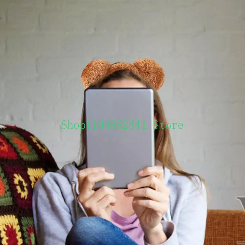 5ASD 베어 의상 액세서리 베어 귀 머리띠 보우 튜 곰 애니메이션 코스프레 아동 성인 크리스마스 할로윈 역할 놀이