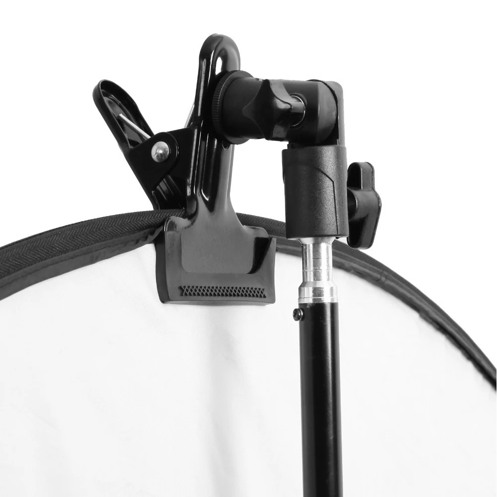 Reflector Clamp Clip Holder Light Stand Attachment 1/4\