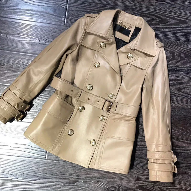 

real ladies genuine lamb leather jacket women