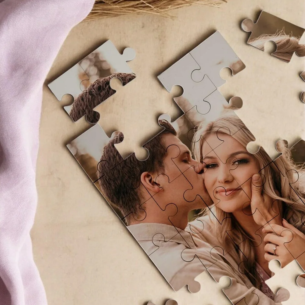 35/150/300/500/1000pcs nice wedding Custom Photo Personalised Decompression Puzzles Jigsaw puzzle Friend Gift