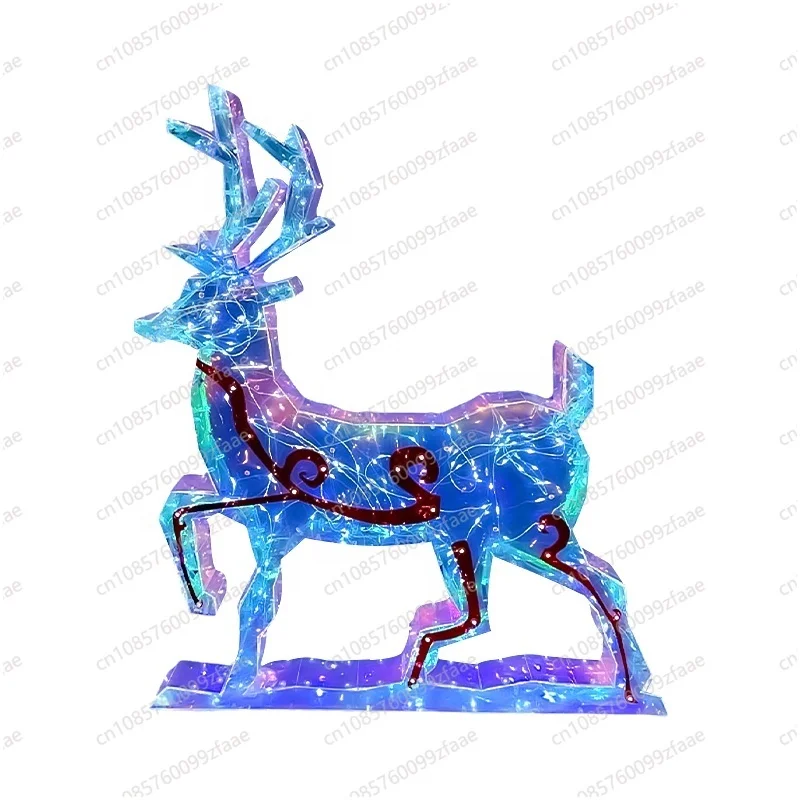 Multicolor Light Emitting Diode Deer Multifunctional Luminous Christmas Outdoor Decoration Deer