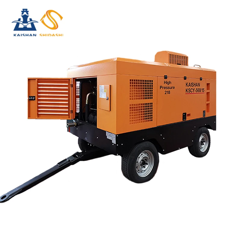 Customized Portable Diesel Air Compressor for Water Well Drilling Mining Rig Drilling Tools Industrial Compressors