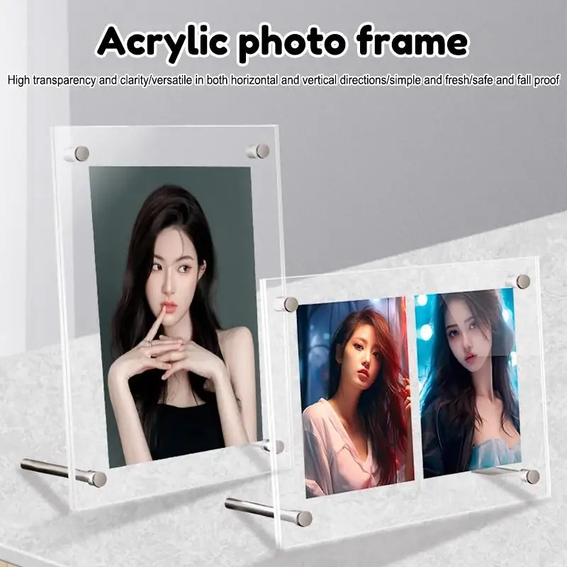 New 6-inch/7-inch/A4 Crystal Clear Acrylic Photo Frames For Postcards Photos Ticket Stubs And Displays