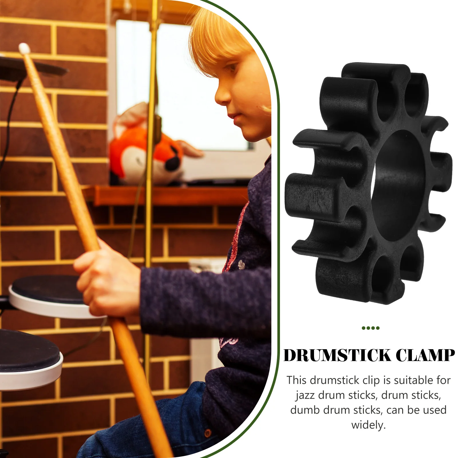 Electronic Drum Set Stick Clip Music Instrument Supplies Accessory Drumstick Grabber Clamp Silicone