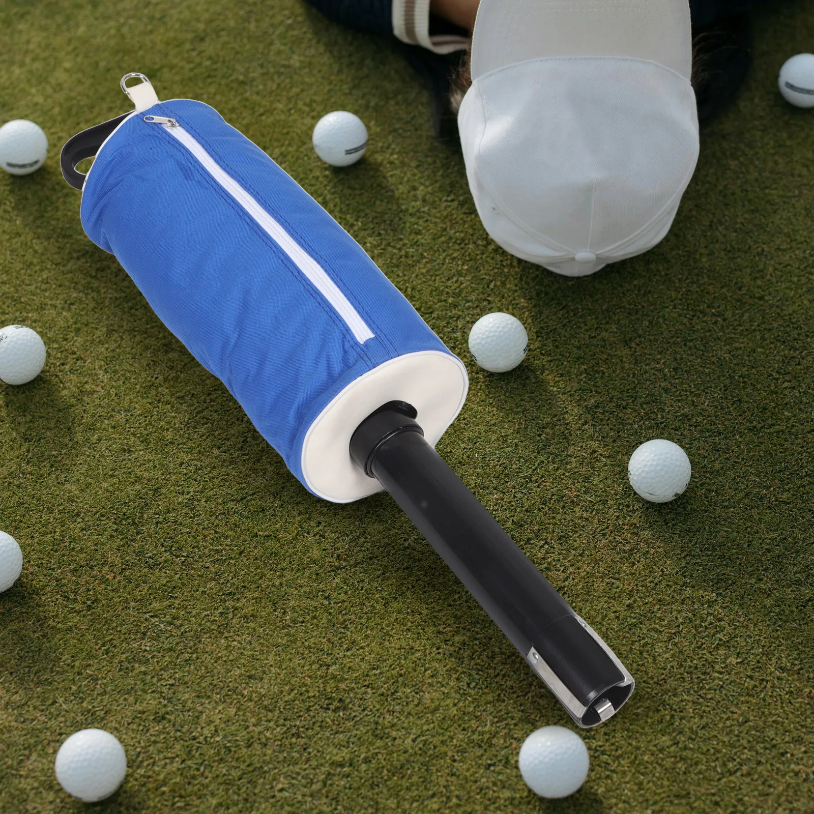 

Golf Ball Picker Bag Combo Detachable Tube Portable Lightweight Handle for Easy Collection Storage Transport Golf Ball Retrieval