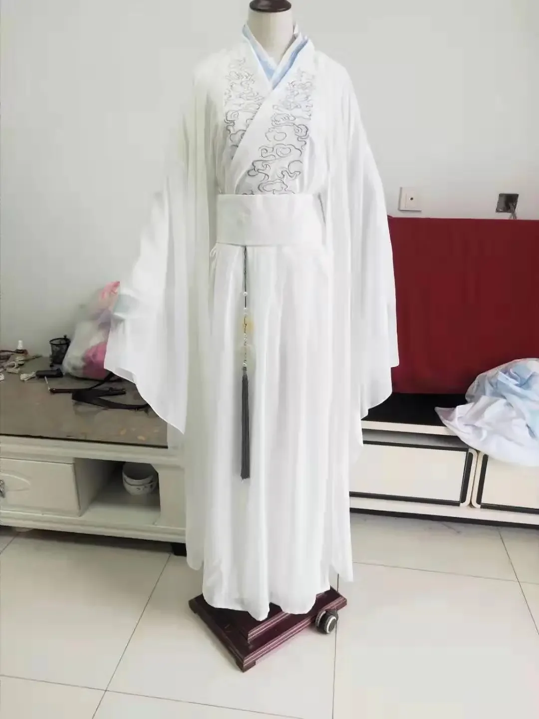 Costume Cosplay de la Série Télévisée The Untamed, MO DAO ZU SHI Lan Wangji, Chaussures sulfUltraviolettes, pour Halloween et Noël, pour Femme et Homme