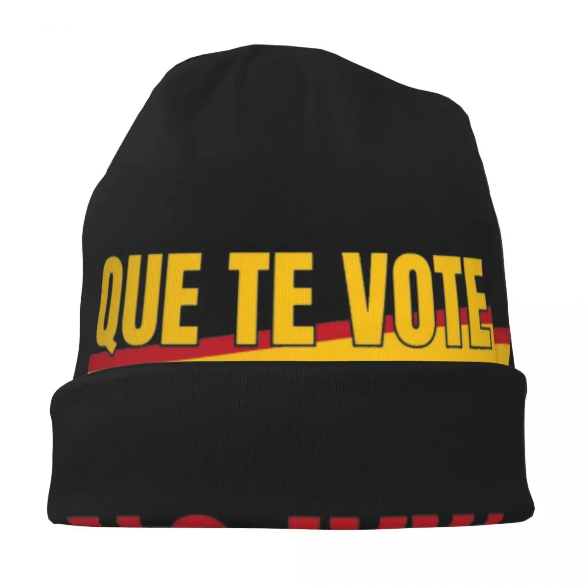 Que Te Vote Txapote Skullies Beanies Hat Meme Cool Men Women Street Cap Warm Dual-use Bonnet Knitting Hats