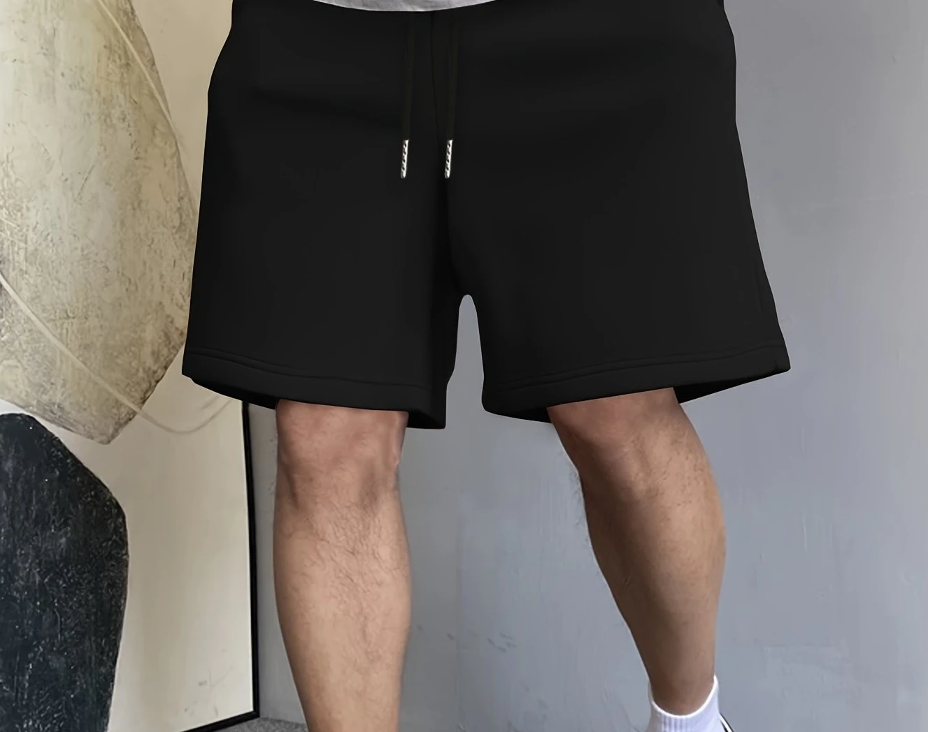 Men's Summer Gym, Jogging, Solid Color, Simple and Fashionable, Versatile, Suitable for Both Men and Women, Casual Sports Shorts