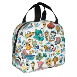 Bolsa de almuerzo con aislamiento The octonautas Collage, bolsa térmica, contenedor de comida, caja de almuerzo de Anime de dibujos animados, bolsa de mano Bento para exteriores