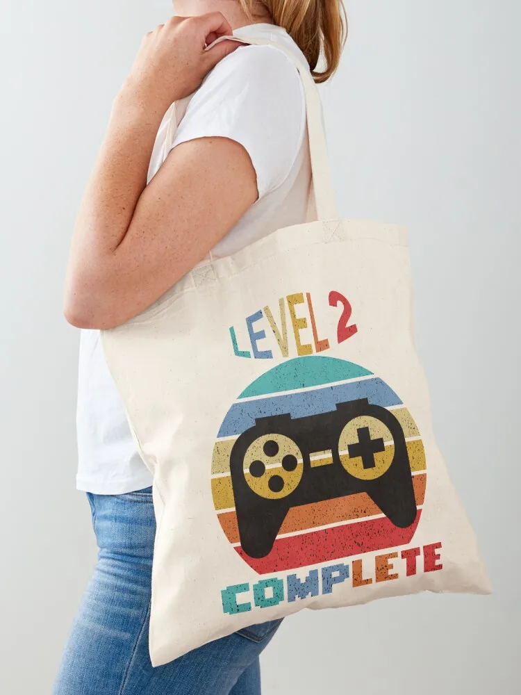 

Level 2 Complete Vintage, 2nd Anniversary Gift, Funny 2 Year Anniversary, Fathers Day Gift, Anniversay Gifts for Husban Tote Bag