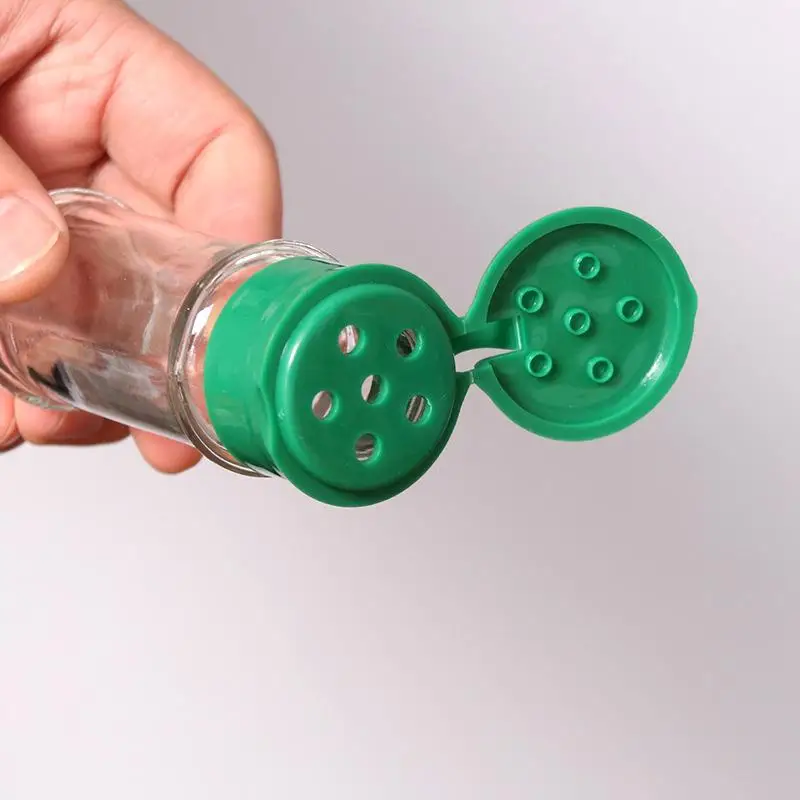 Botella de plástico transparente para sal, pimienta, vinagre, aceite, vinagrera, coctelera, accesorios de cocina, 1 unidad