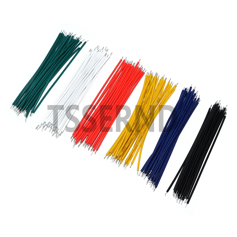 120PCS/set 24AWG Tin-Plated Breadboard PCB Solder Cable 1007-24AWG Connector Wire 24AWG 8cm Fly Jumper Wire Tin Conductor Wires