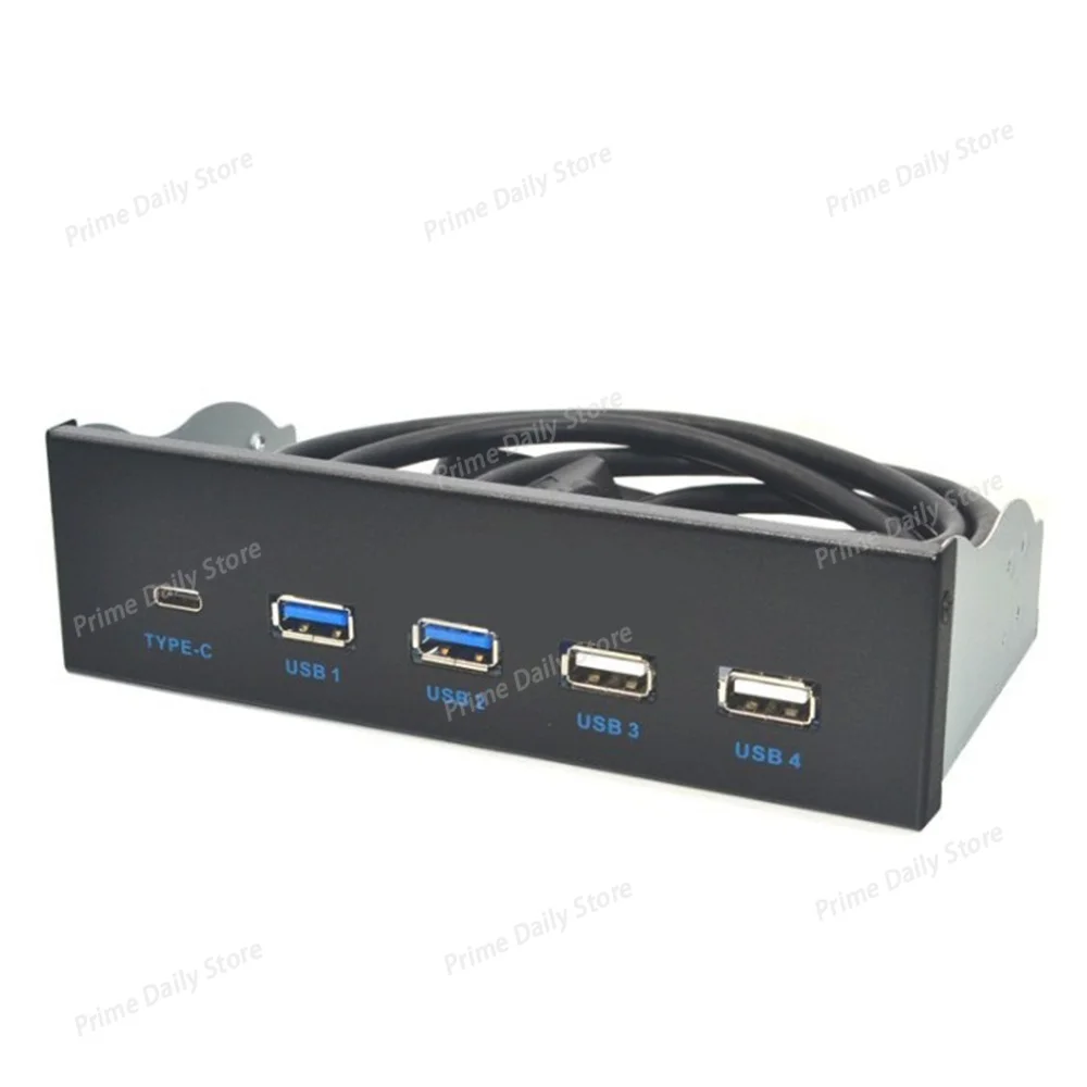 USB3.2 Gen2 10Gbps Front Panel, Optical Drive Bay 2‑Port USB3.0+USB2.0+Type‑C Type‑E Panel