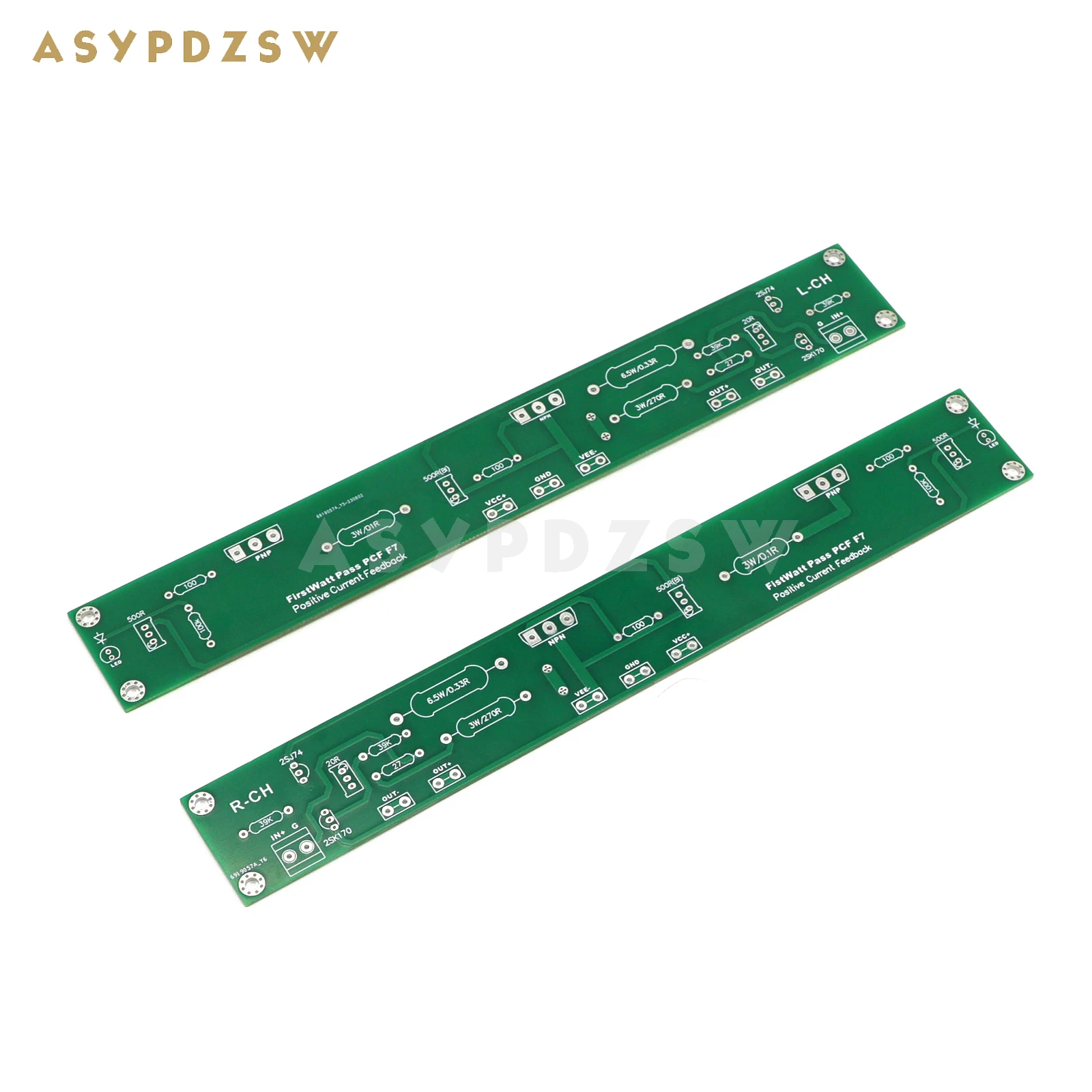 AMPLIFICADOR DE POTENCIA ESTÉREO FirstWatt PASS PCF F7, corriente positiva, Clase A, PCB desnudo, 20W + 20W, 1 par