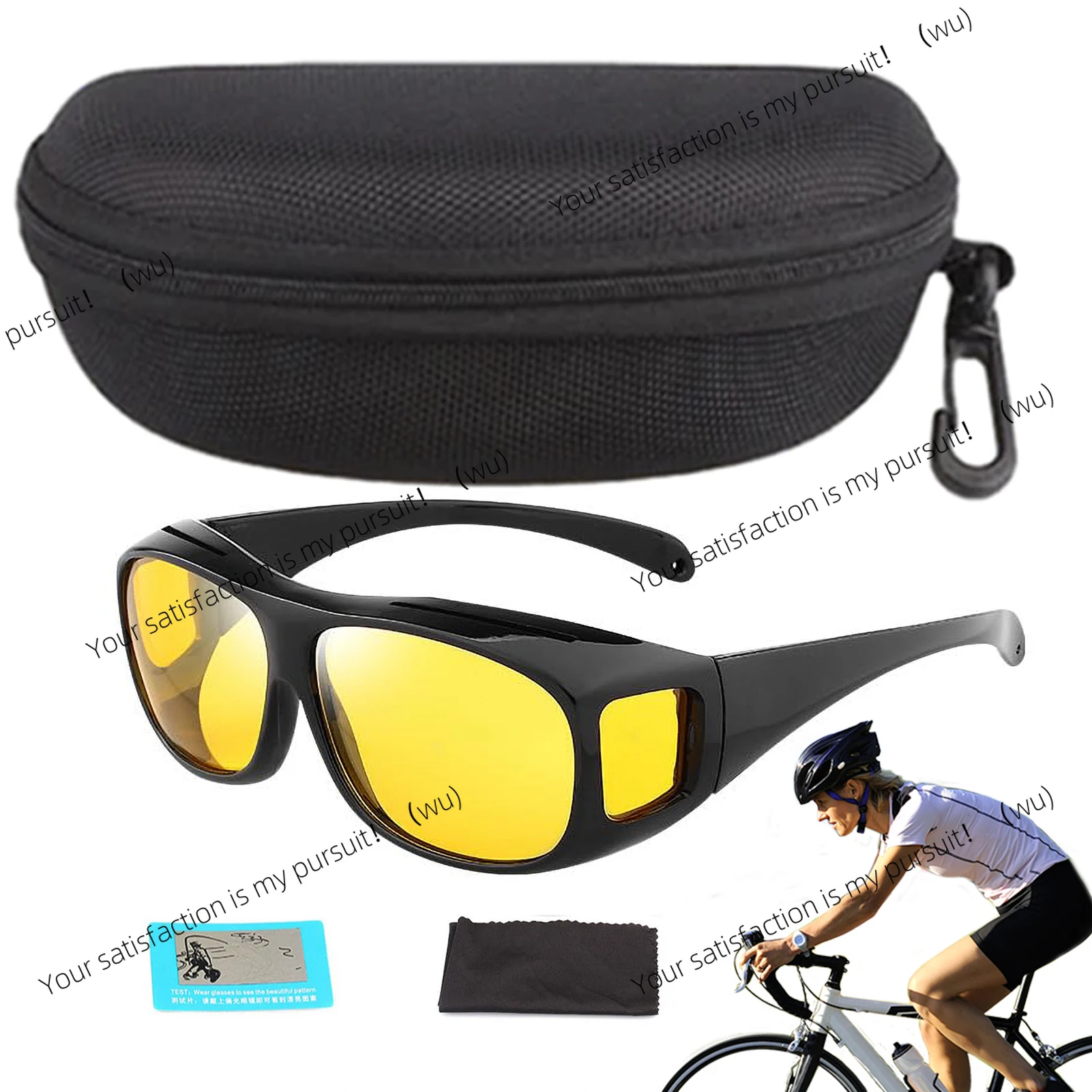 Cycling polarized night vision goggles, anti-glare night driving, sports bicycle equipment