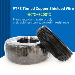 1/2/5/10m PTFE Shielded Wire 1 2 3 4 5 6Cores High Purity OFC Copper Tinned FEP Insulation 0.3/0.5/0.75/1/1.5mm AFPF Signal Line