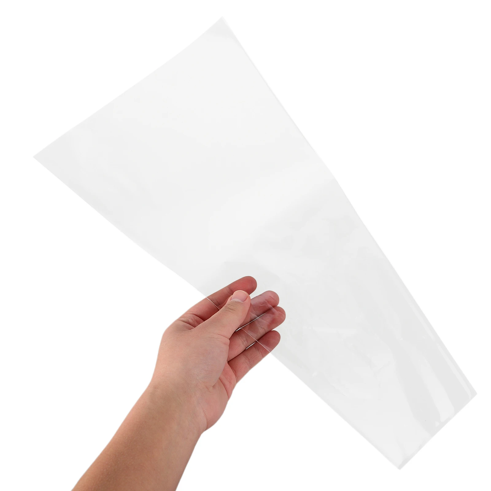 

50pcs Clear Glass Paper for Flower Bouquet Wrapping Floral Bag High Transparency OPP Material Elegant Design Valentine Wedding