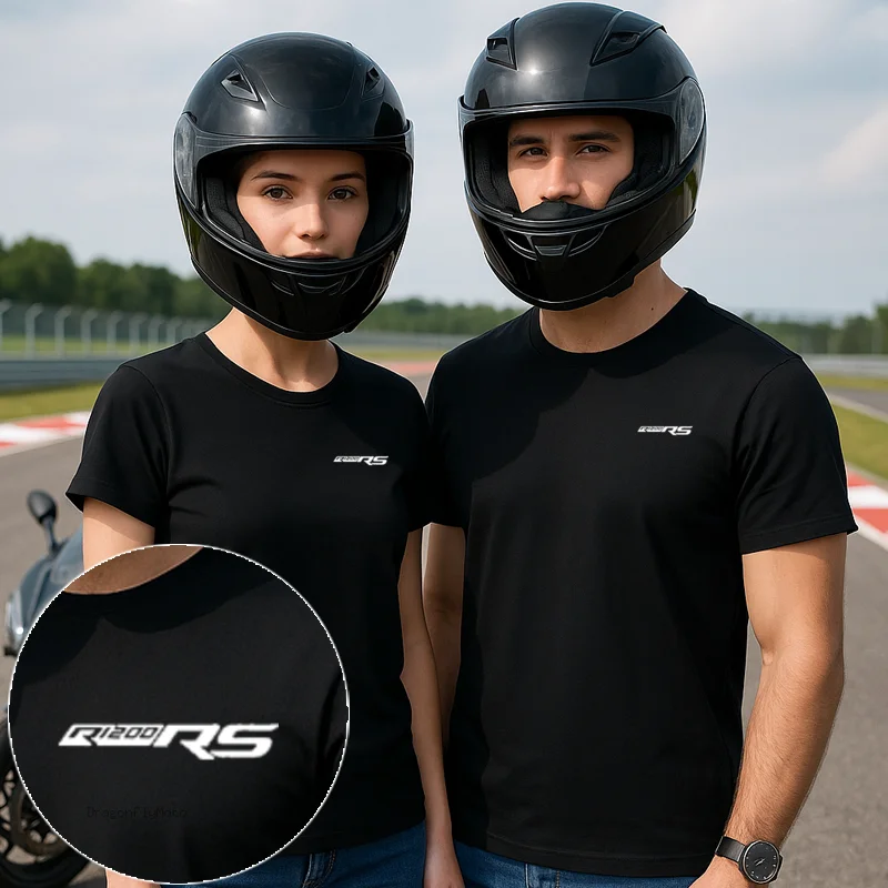 

R1200RS Logo Motorcycles T Shirts Fashion Men Summer Short Sleeve Cotton Bultaco Man Tshirt For BMW R1200RS R 1200 RS 1200RS 200