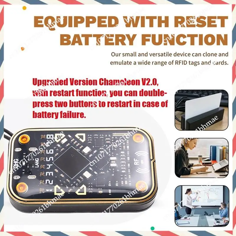 

-A21Z Эмулятор смарт-карт Chameleon Ultra V2.0 + 2X5200 Брелок RFID Считыватель смарт-чипов 125K 13,56M Декодирование карт NFC Дубликатор