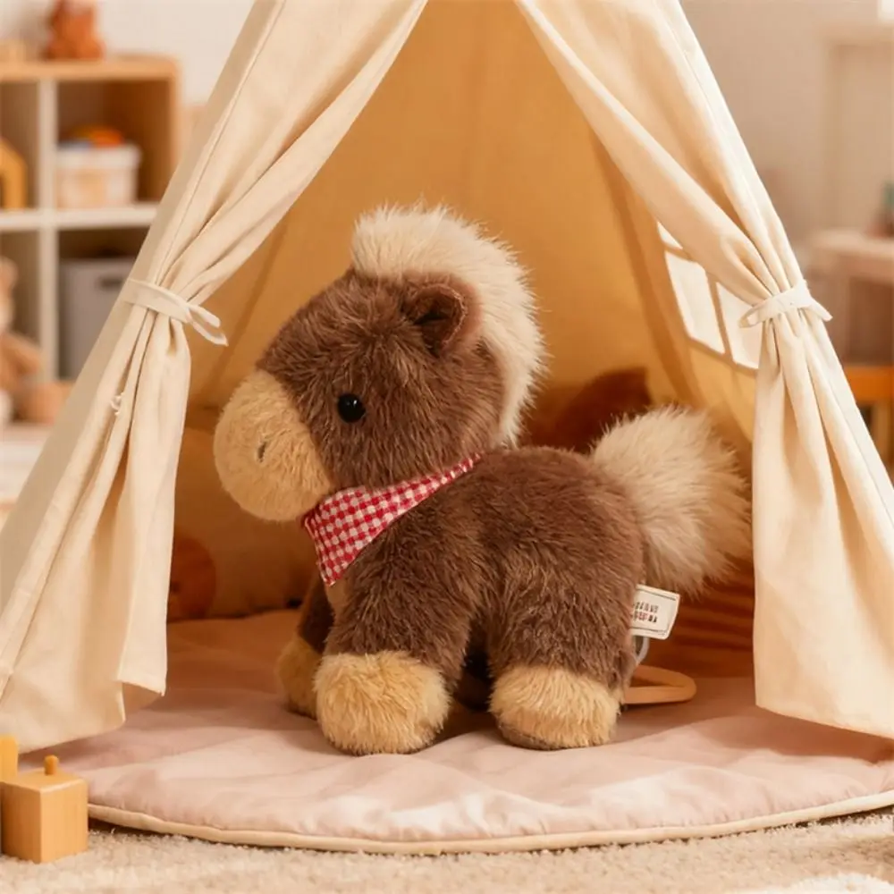 

Cartoon Stuffed Animal Horse Fluffy Horse Soft Zodiac Horse Plush Toy 18cm Adorable Plush Toy Doll Chinese Zodiac