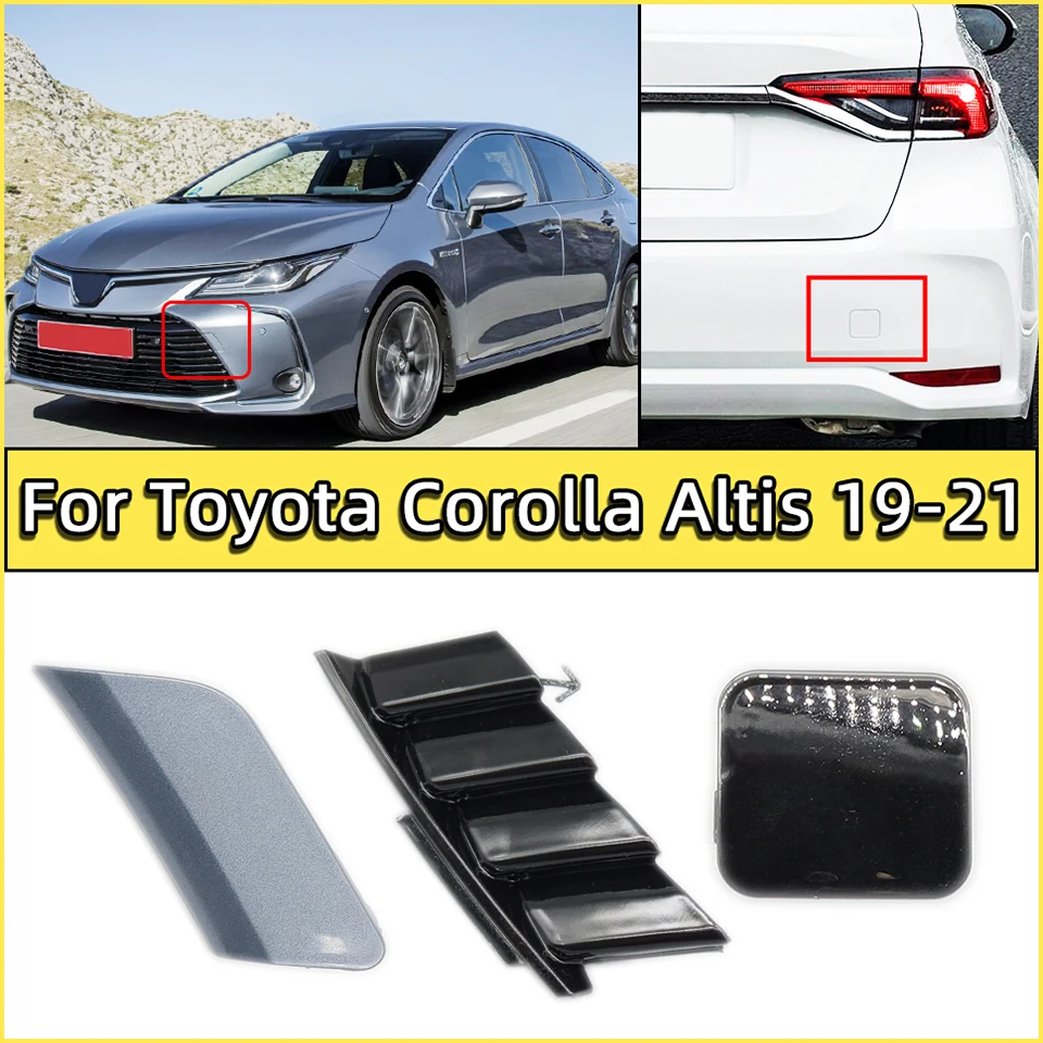 

Front Rear Bumper Tow Hook Eye Cover Cap For Toyota Corolla Altis Sedan 2019 2020 2021 Auto Towing Hauling Trailer Lid Garnish