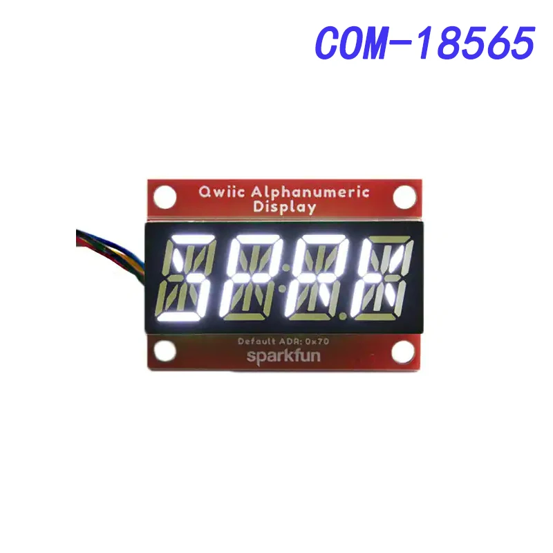 

COM-18565 SparkFun Qwiic Alphanumeric Display - White