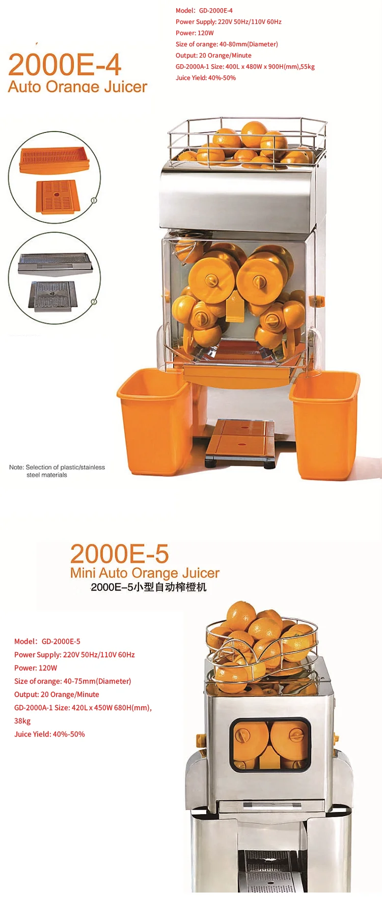 Exprimidor Maquina Estractor Juicer Extractor De Jugo Jugos De Fruta شبه صناعية يدوية كهربائية تجارية آلات Naranja