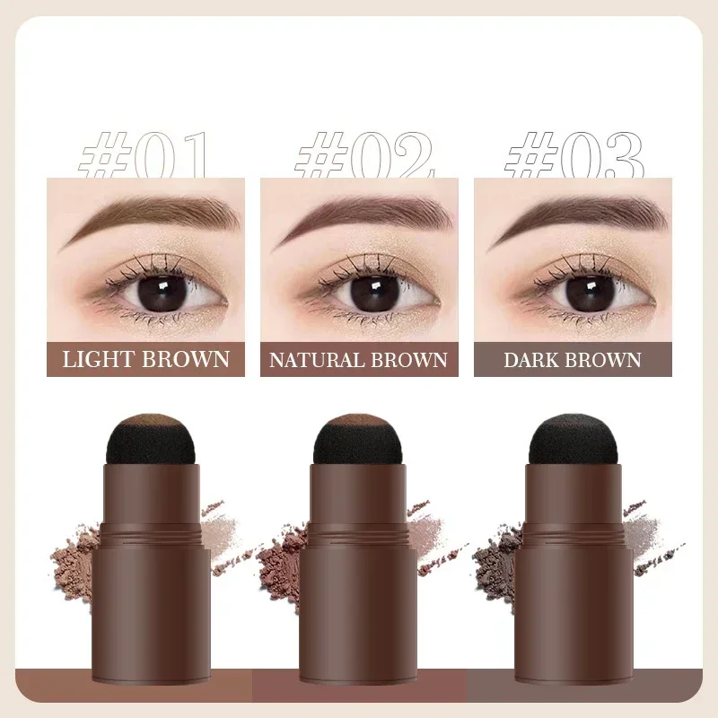 One Step Eyebrow Stamp Shaping Set Professional Eye Brows Stencil Hairline Enhance Make-up Waterproof Makeup Beauty