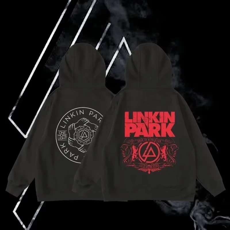 European American Rock Linkinpark Linlin Park Band Autumn Winter Hoodies Streetwear Oversize Casual Men's Women Clothing Hip Hop