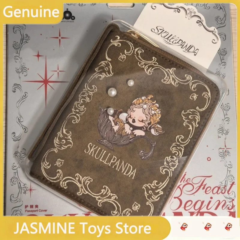 

Genuine POP MART Skullpanda Dining Table Series Passport Clip Storage Peripheral Souvenirs Festival Gifts Collectibles