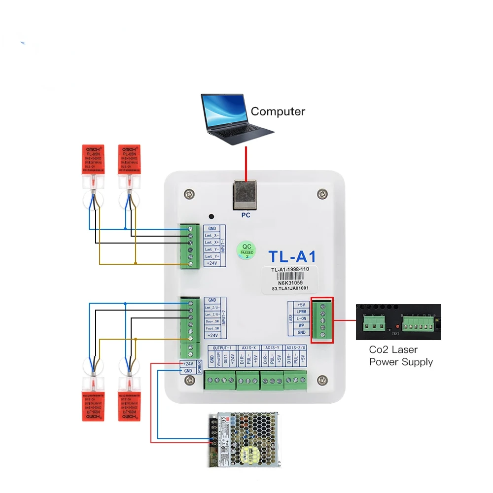 TL-A1 controller system 6090 6040 replace Leetro Trocen Dc 24V 2A TL-A1