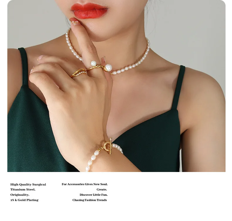 Französisch Barock Perlenkette Halskette Armband schick und elegant Frau Set Mädchen Ästhetik Accessoires Hochzeits schmuck Großhandel – Detail 5