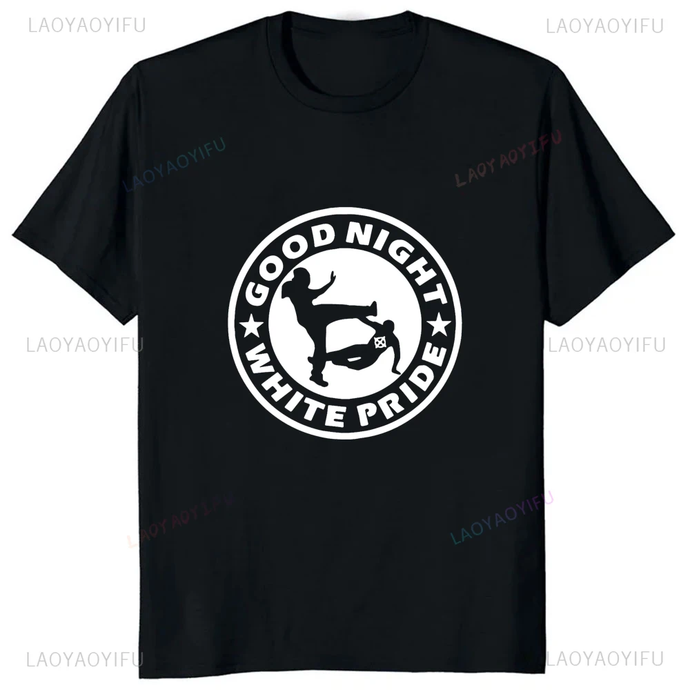 2025 New Arrival Good Night White Pride Tshirt Short Sleeve Casual Fashion Loose Harajuku Man T Shirt Comfort Breathe Women Tees