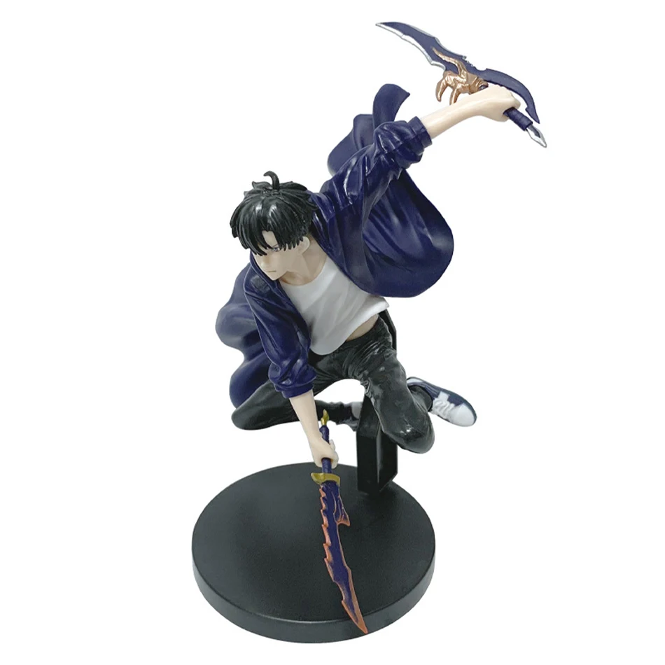 21cm In Stock Solo Levelings Anime Version Figure -Sung Jinwoo Action Figure PVC Collect Model Figure Display Anime Merchandise