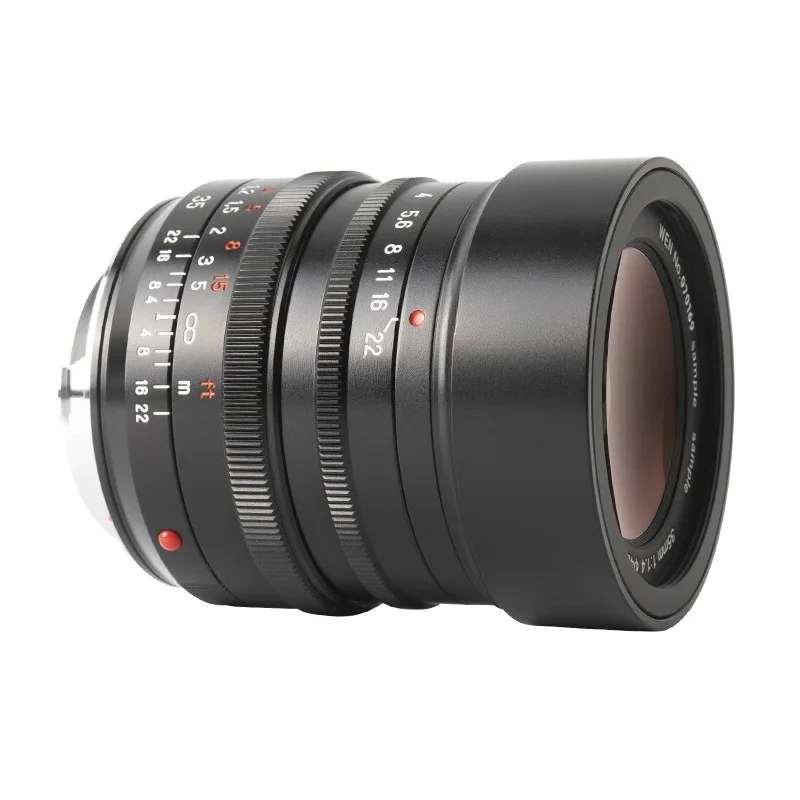 35Mm f1.4 humanistic fixed focus lens for side axis M port M10 M240