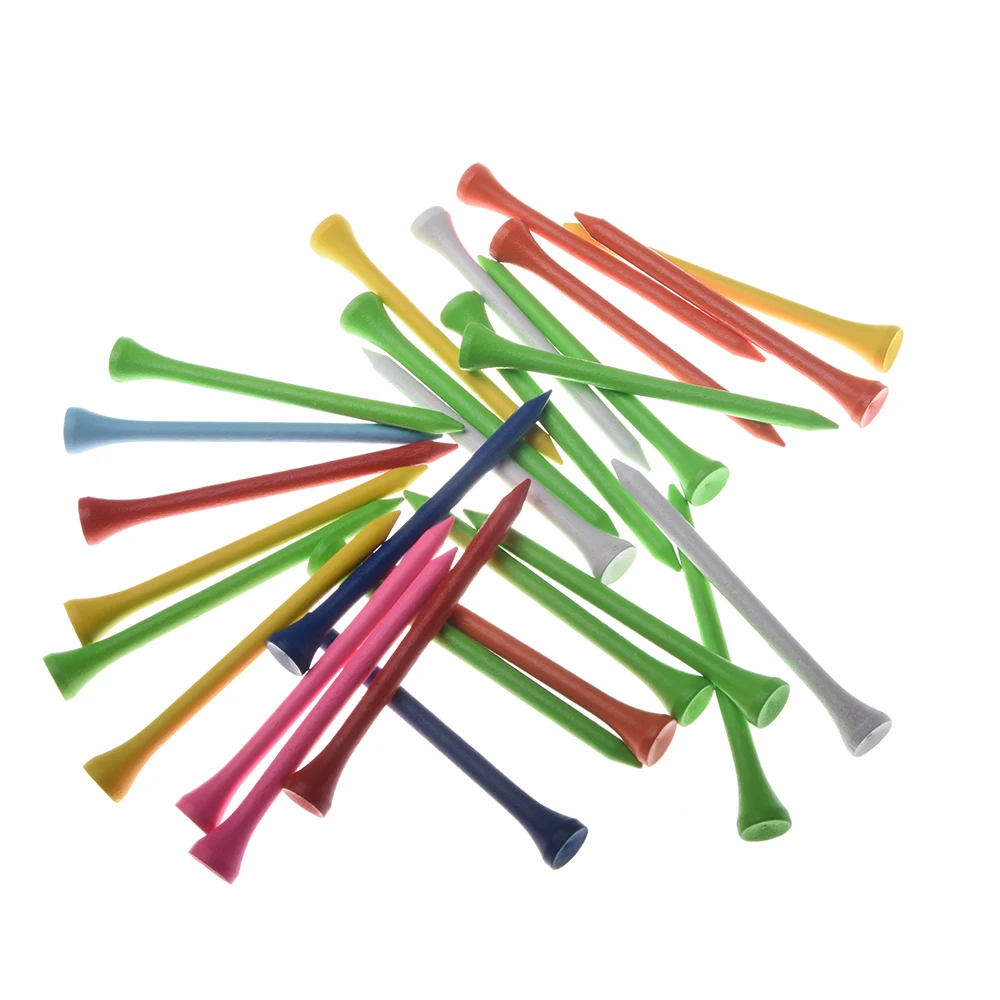 مقعد كرة جولف خشبي عالي الجودة، إكسسوارات جولف مختلط الألوان 100 قطعة، لون عشوائي #5