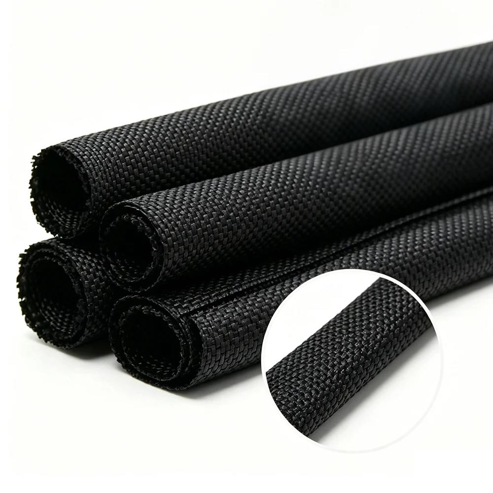 1/2/5M Black PET Expandable Self Closed Cable Sleeve Diameter 3mm ~ 50mm Split Insulated Heat Resist Split Line Protector Sleeve