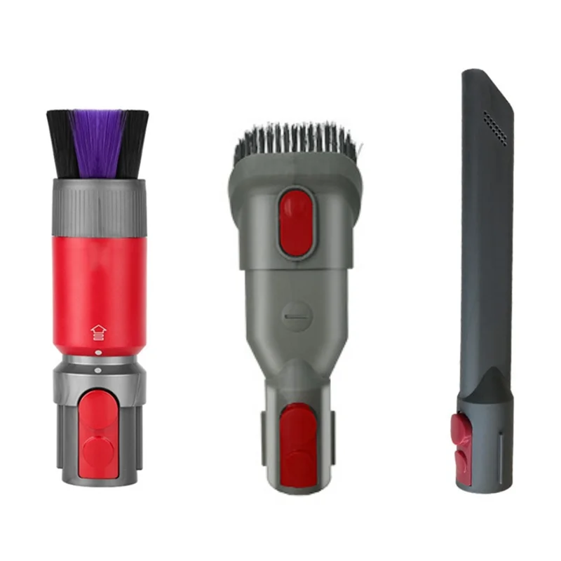 

For Dyson V7 V8 V10 V11 V12 V15 Vacuum Cleaner Traceless Dust Removal Soft Brush+2 In1 Brush+Flat Suction Head Set