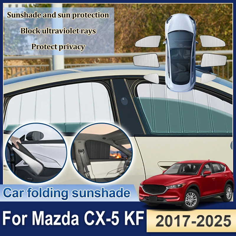 

Солнцезащитные козырьки для Mazda CX-5 KF 2018-2025: Аксессуары, складные накладки на боковые окна, защита от солнца, комплект для кузова