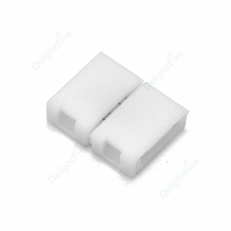 Conector de cinta LED de 5/10 Uds., accesorios para tira de LED de 2 pines, conectores de 8/10mm adecuados para tira de LED SMD 2835 3528 5050 5730