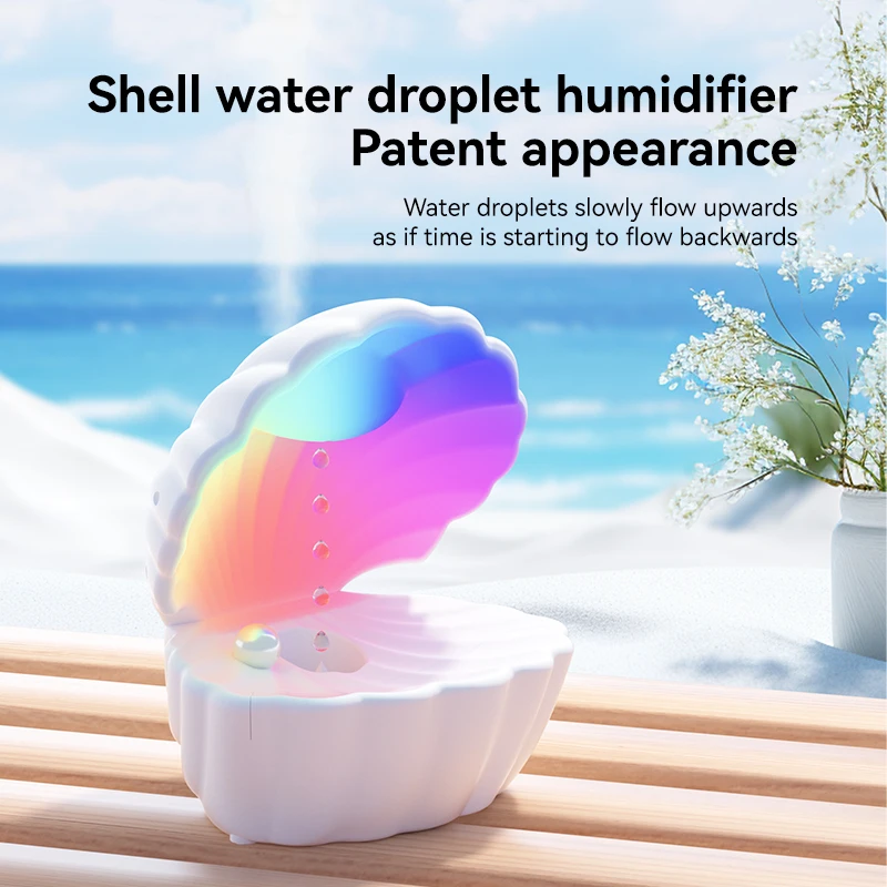 Smart Home Water Droplet Humidifier Cool Mist Ultrasonic Backflow Water Drops Anti Gravity Humidifier for Bedroom Office