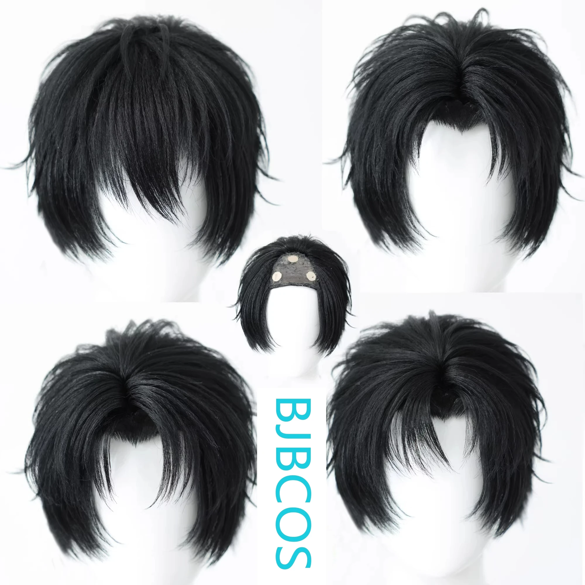 

[Styled Wig]Universal magnetic suction bangs, detachable and replaceable short hair COS style wig cover