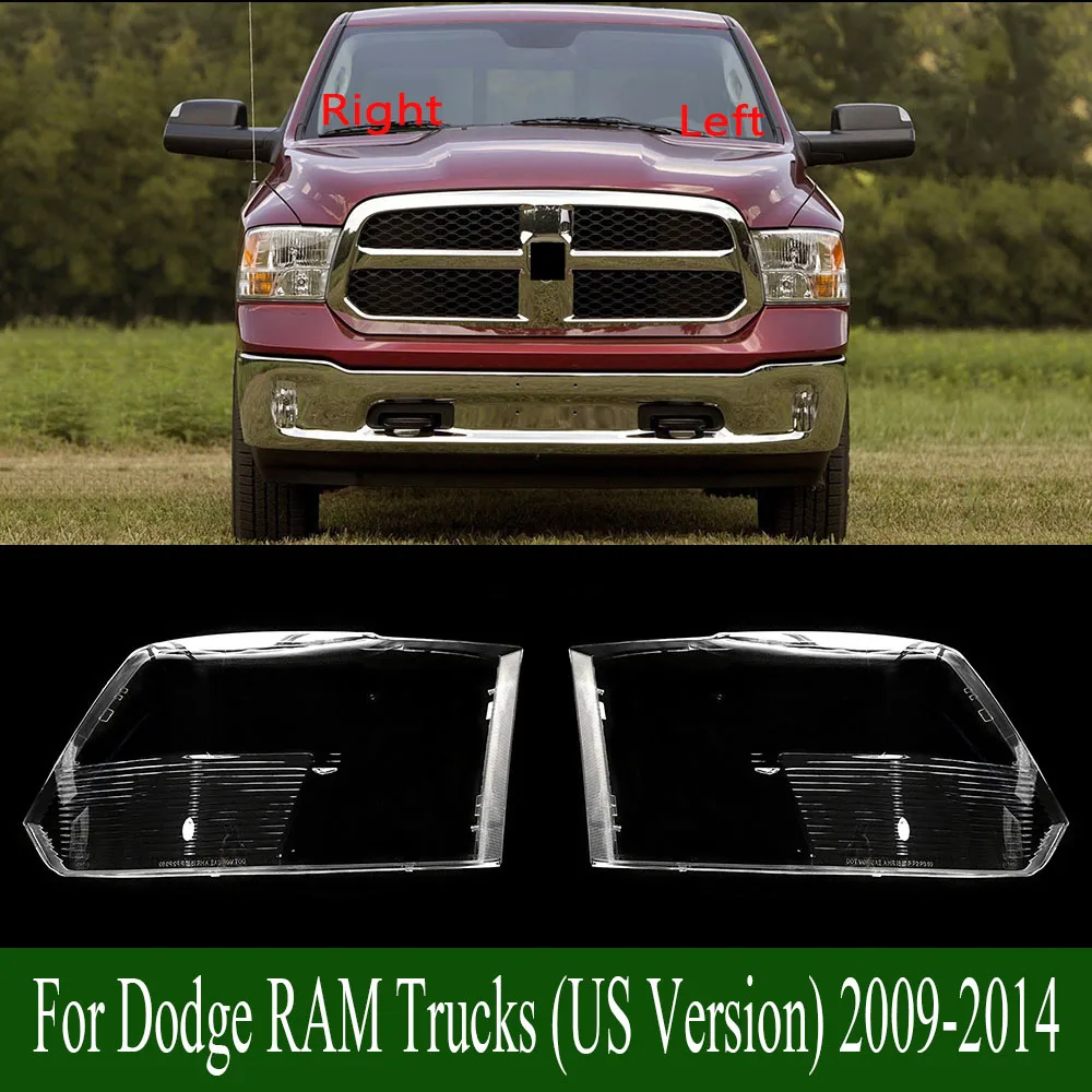 

For Dodge RAM Trucks (US Version) 2009-2014 Lampshade Case Headlamp Shell Plexiglass Replace Original Lampshade