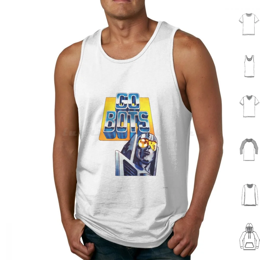 Go Bots View Tank Tops Vest Sleeveless Go Bots View Gobots Robots Animation Cartoon Toys Machines War Cars Weapons