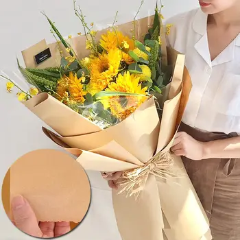 10米棕色牛皮紙環保包裝紙,可降解環保紙包裝材料,花束禮品盒工藝紙 8 最佳銷售 禮品包裝紙 - №1